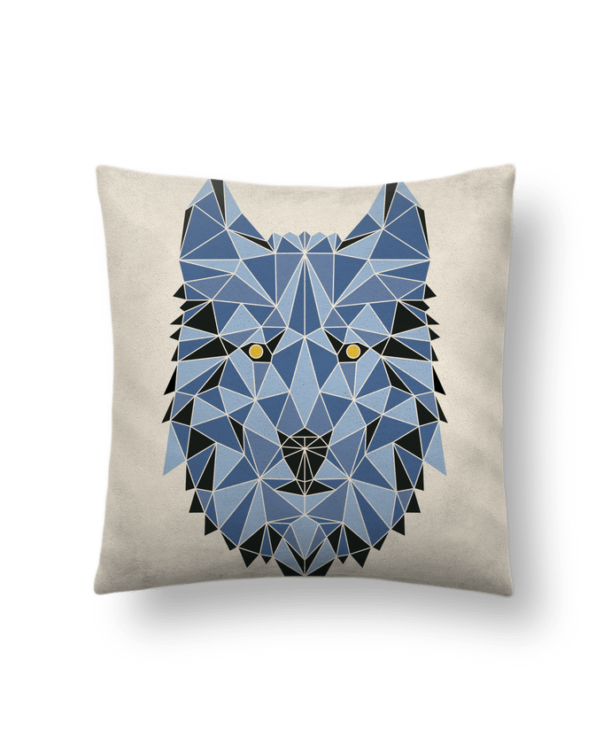 Cushion suede touch 45 x 45 cm wolf - geometry 3 by /wait-design