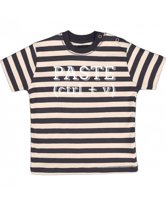 Camiseta Bebé a Rayas Copy paste duo por Original t-shirt