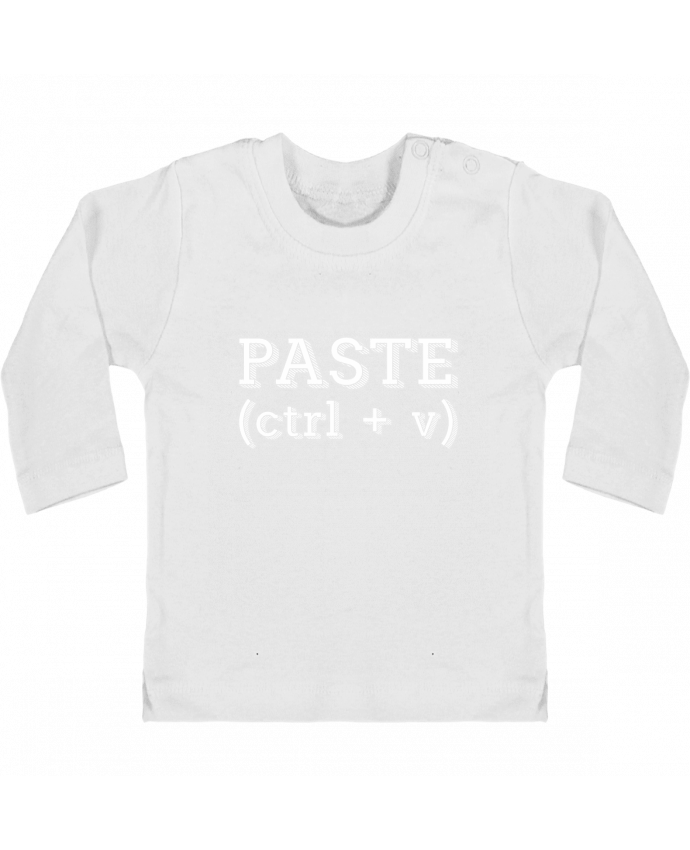 T-shirt bébé Copy paste duo manches longues du designer Original t-shirt