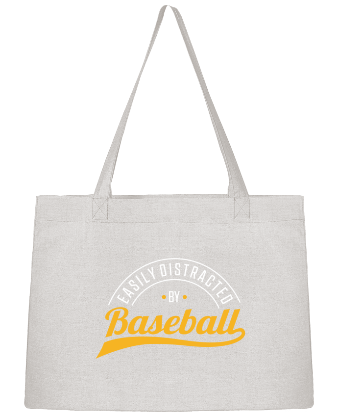 Shopping tote bag Stanley Stella Distracted by Baseball by Original t-shirt