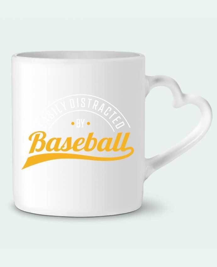 Mug Heart Distracted by Baseball by Original t-shirt