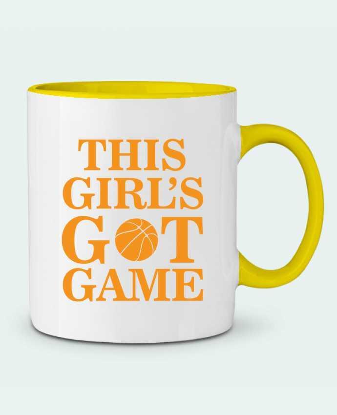 Two-tone Ceramic Mug Baller Girl Original t-shirt