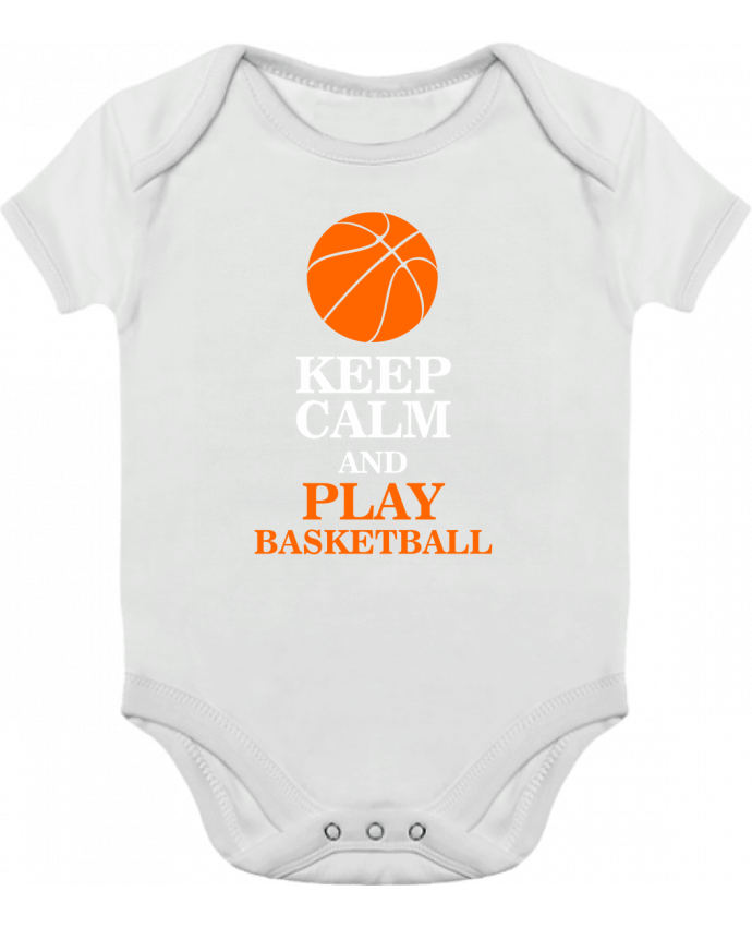 Body Bebé Contraste Keep calm and play basketball por Original t-shirt