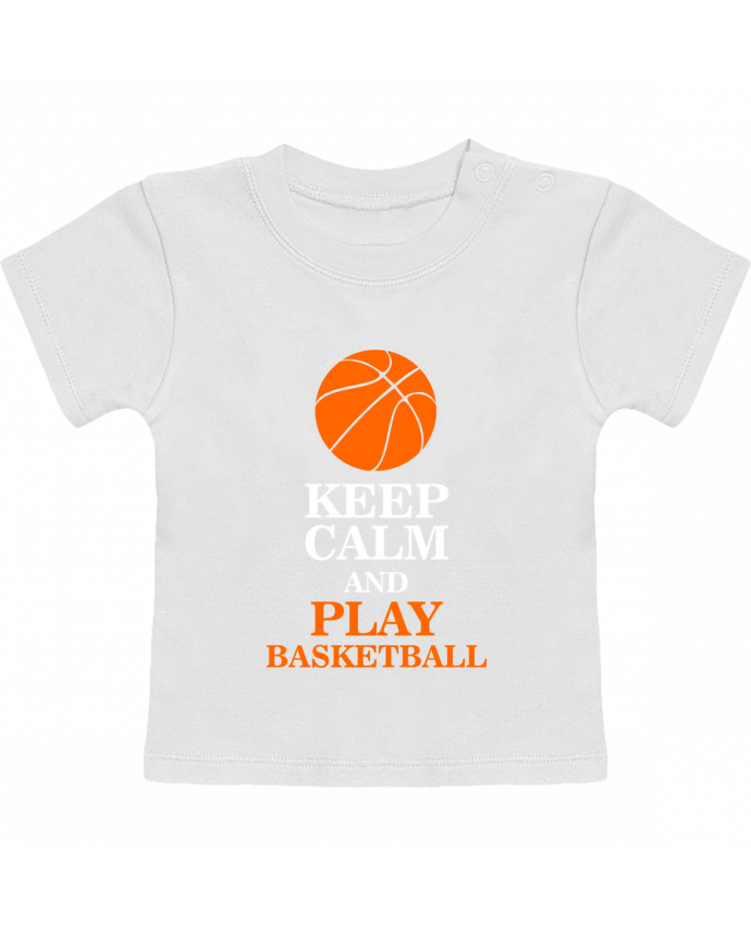 T-shirt bébé Keep calm and play basketball manches courtes du designer Original t-shirt