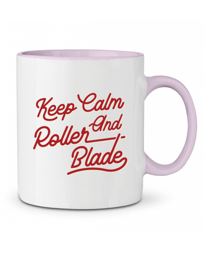 Mug bicolore Keep calm and rollerblade Original t-shirt