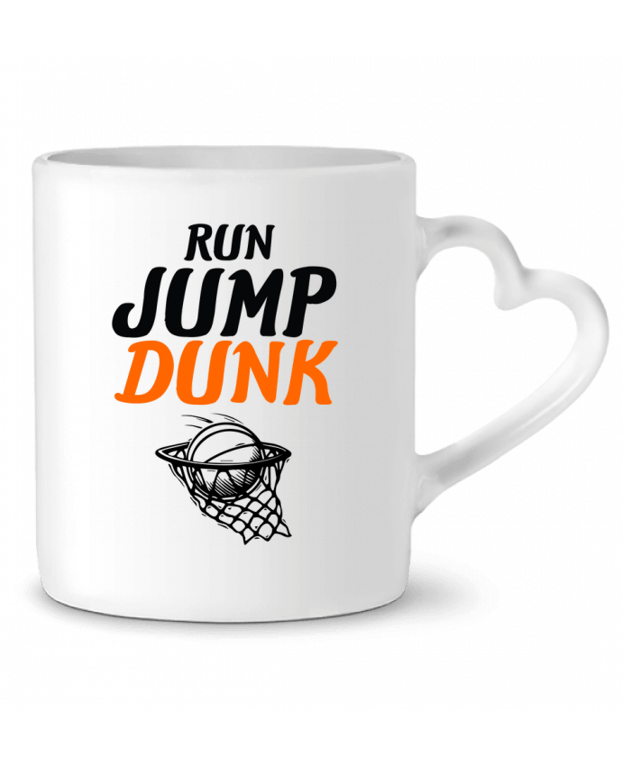 Mug coeur Run Jump Dunk par Original t-shirt