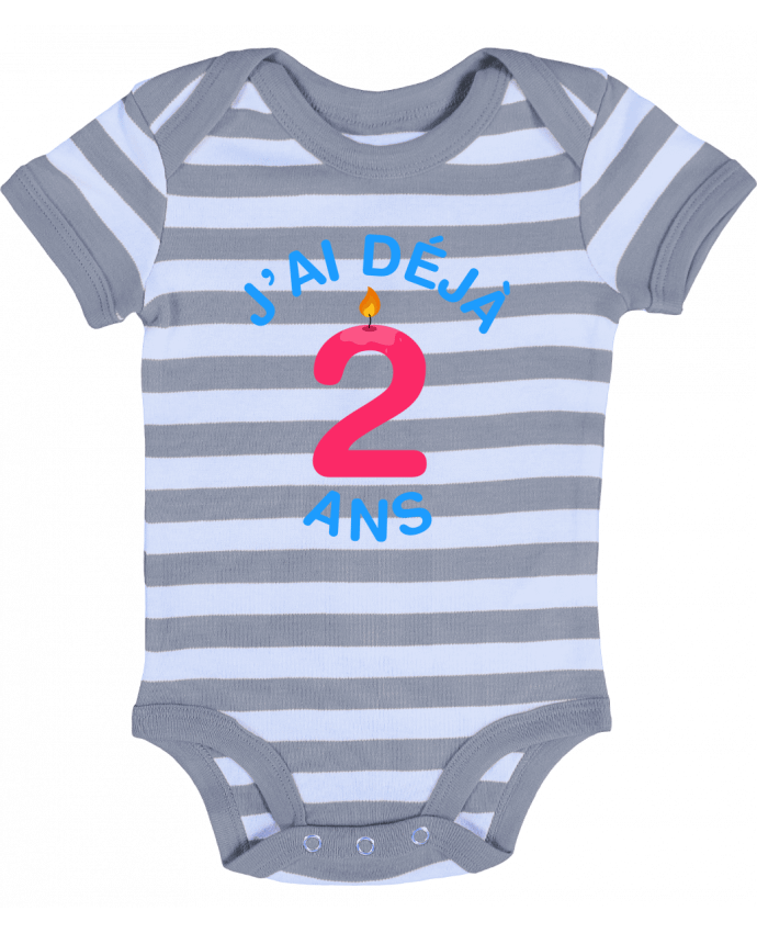 Baby Body striped Déjà 2 ans Cadeau bébé - tunetoo