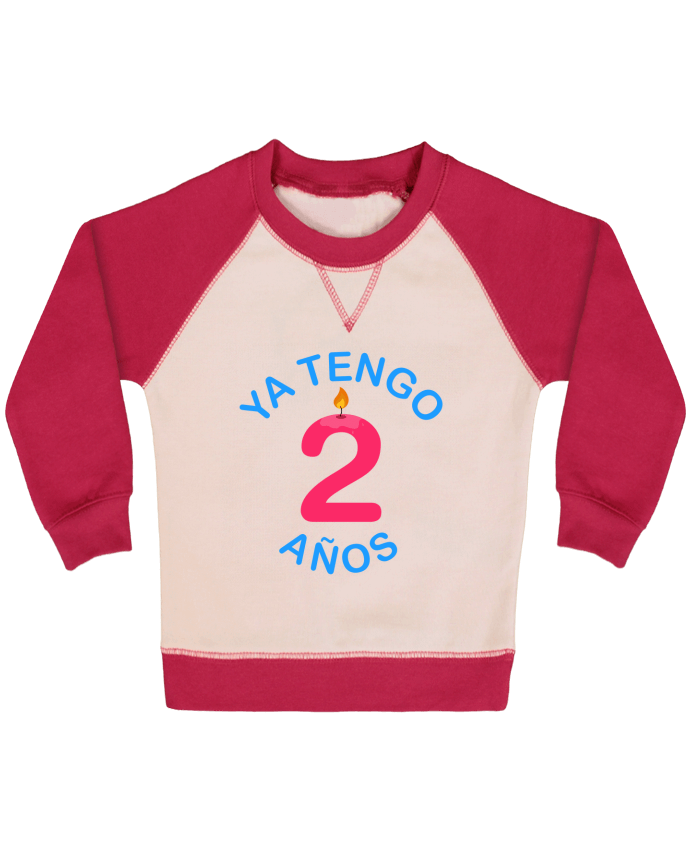 Sweatshirt Baby crew-neck sleeves contrast raglan Ya Tengo 2 años by tunetoo