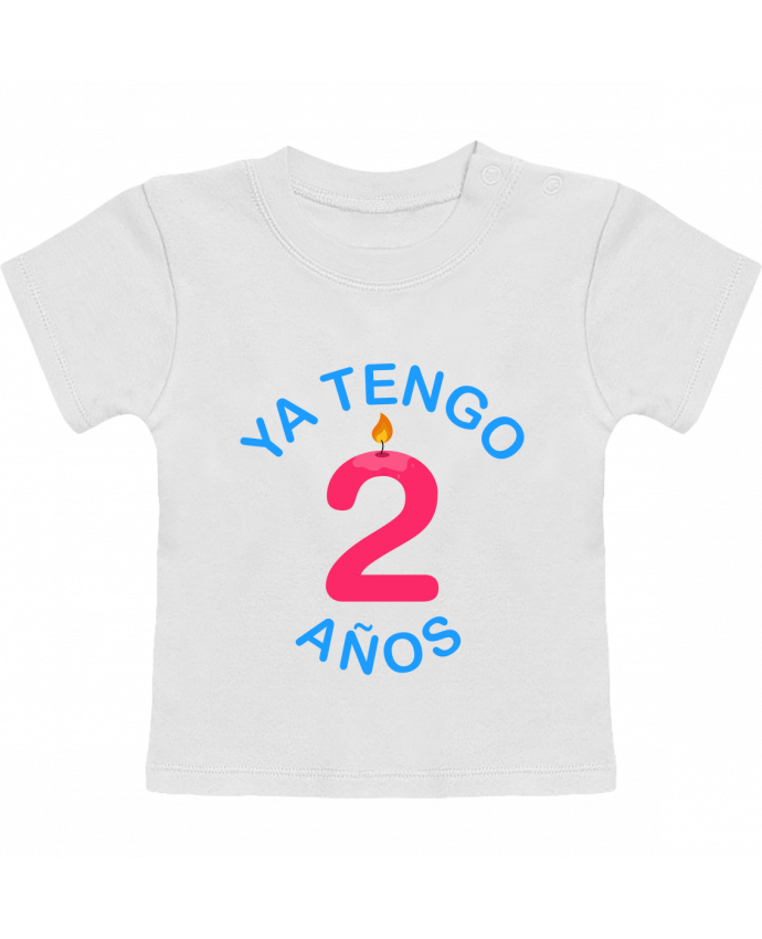 T-Shirt Baby Short Sleeve Ya Tengo 2 años manches courtes du designer tunetoo