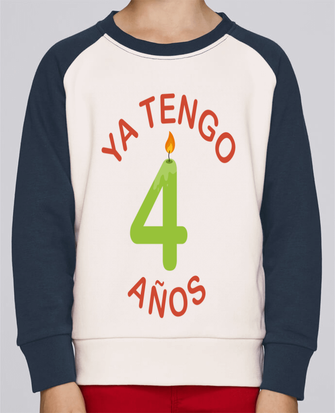 Sweatshirt Kids Round Neck Stanley Mini Contrast Ya Tengo 4 años by tunetoo