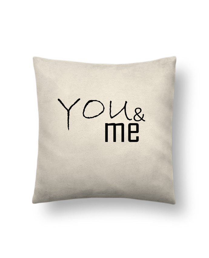 Cushion suede touch 45 x 45 cm YOU&ME 1 by Lapagedepauline 