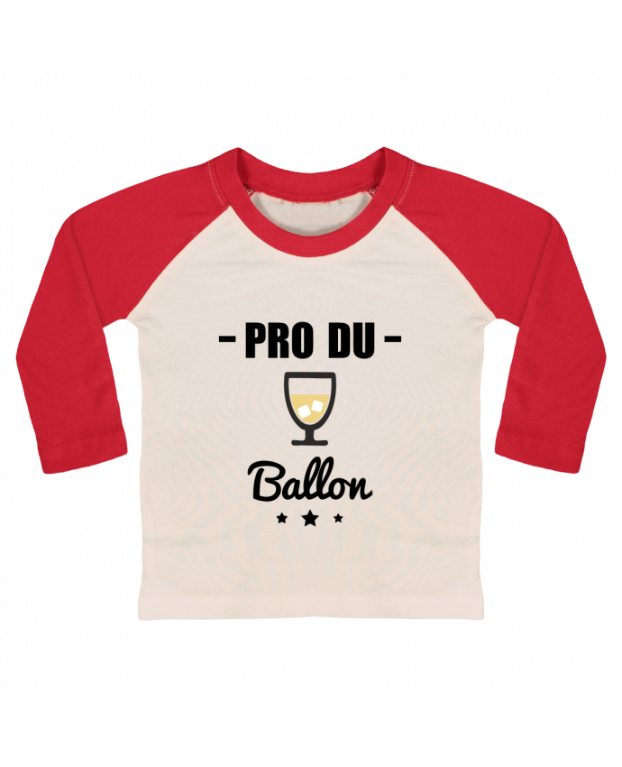 T-shirt baby Baseball long sleeve Pro du ballon Pastis by Benichan