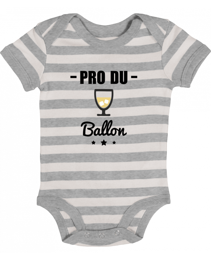 Body Bebé a Rayas Pro du ballon Pastis - Benichan