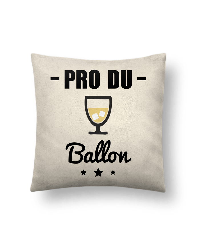 Cushion suede touch 45 x 45 cm Pro du ballon Pastis by Benichan