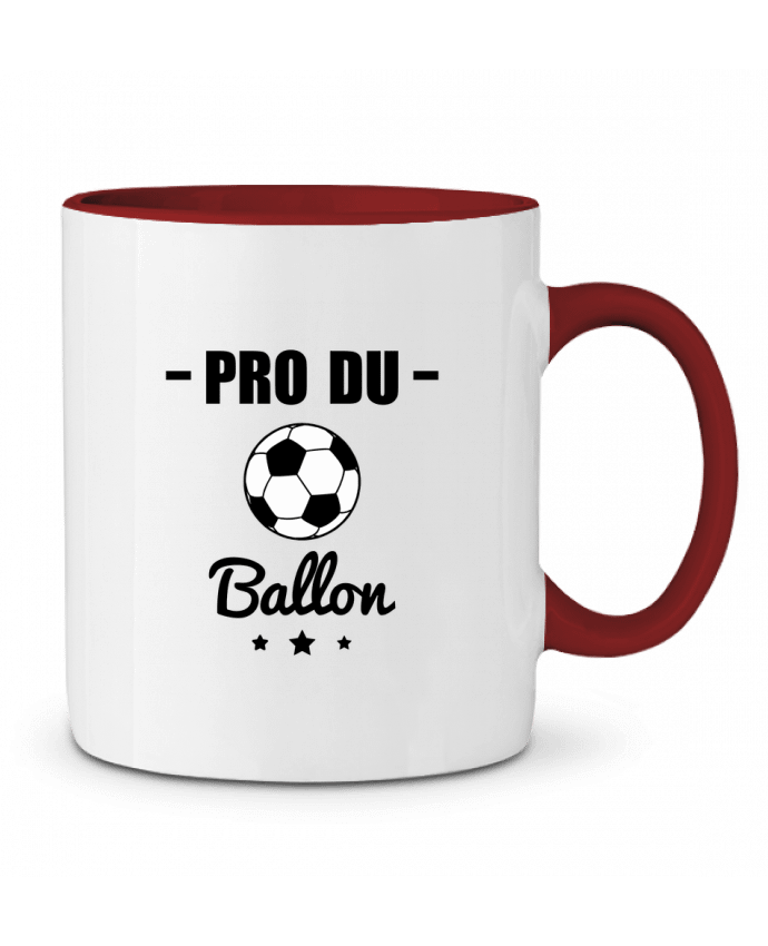 Mug bicolore Pro du ballon de football Benichan
