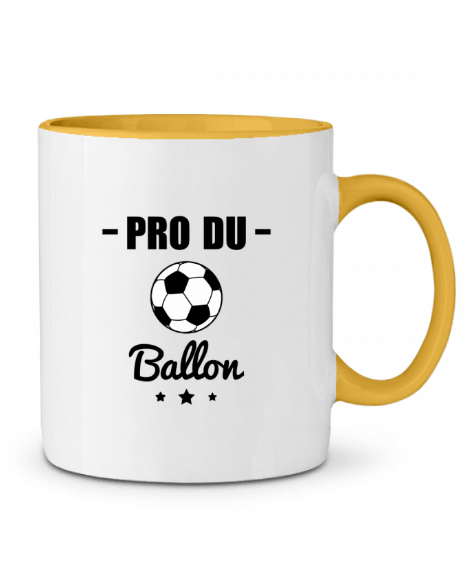Mug bicolore Pro du ballon de football Benichan