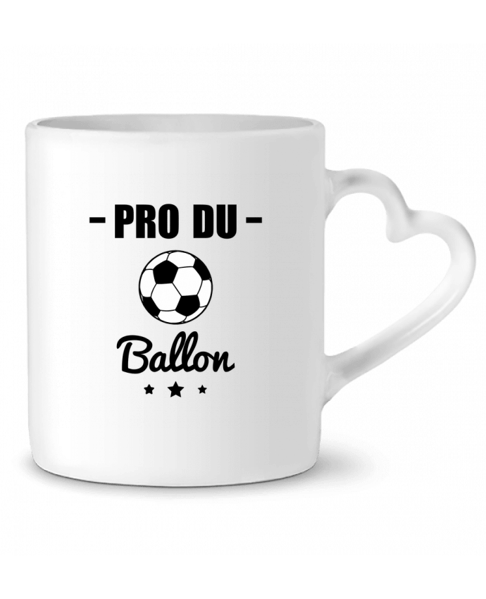 Mug coeur Pro du ballon de football par Benichan