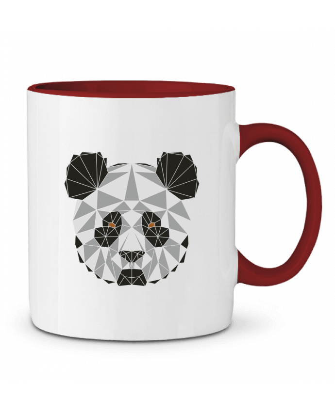 Mug bicolore Panda géométrique /wait-design
