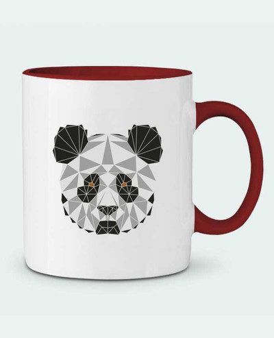 Mug bicolore Panda géométrique /wait-design