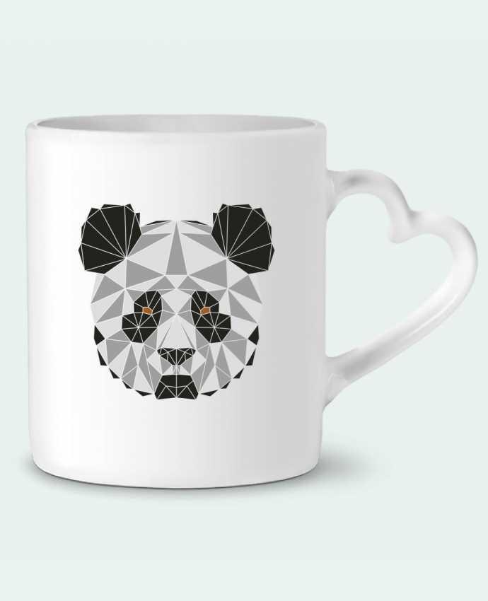 Taza Corazón Panda géométrique por /wait-design