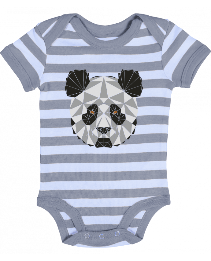 Baby Body striped Panda géométrique - /wait-design