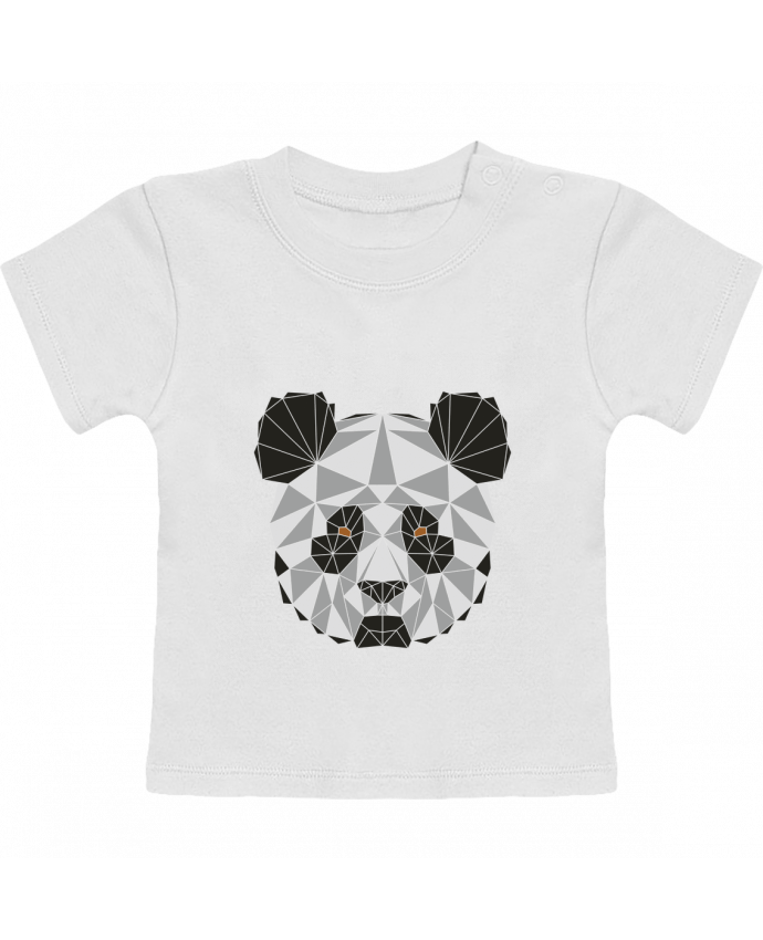 T-Shirt Baby Short Sleeve Panda géométrique manches courtes du designer /wait-design