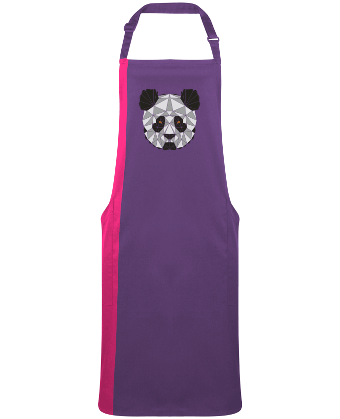 Tablier bicolore Panda géométrique par  /wait-design