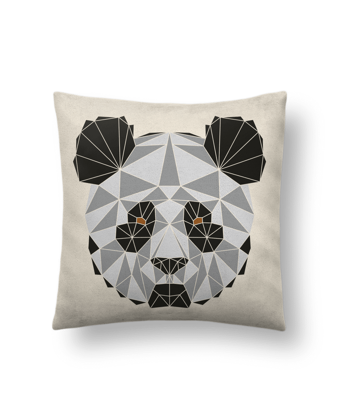 Cushion suede touch 45 x 45 cm Panda géométrique by /wait-design