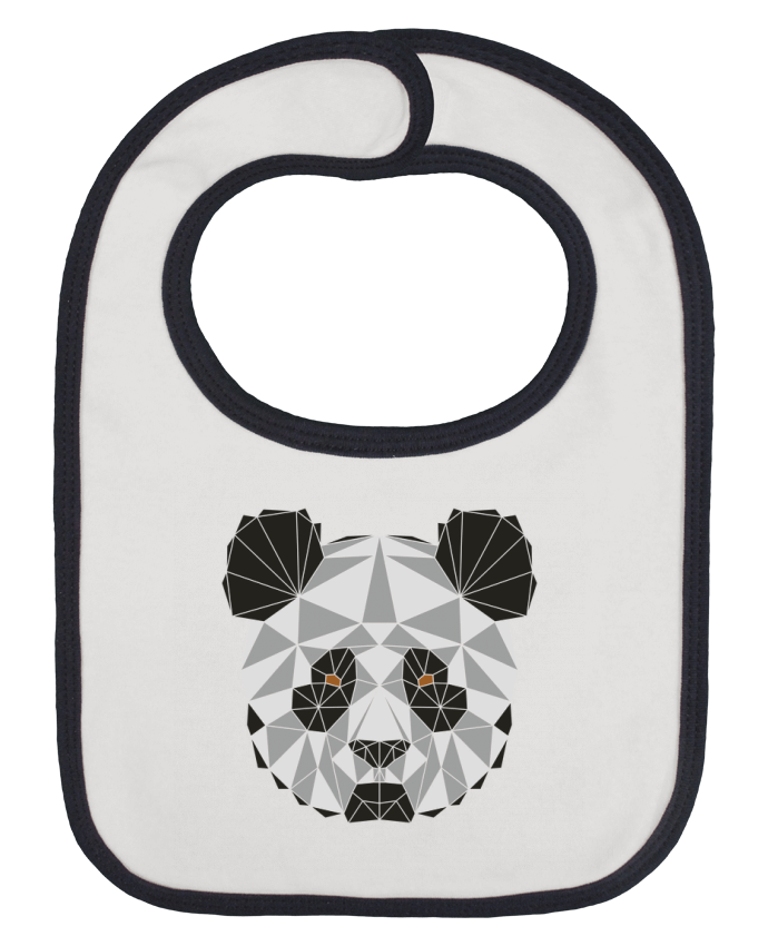 Bavoir bébé uni Panda géométrique par /wait-design