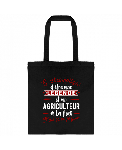 Tote-bag Légende et agriculteur par Original t-shirt