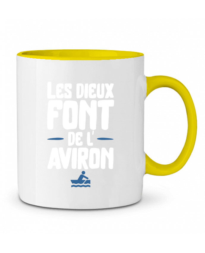 Two-tone Ceramic Mug Dieu de l'aviron Original t-shirt