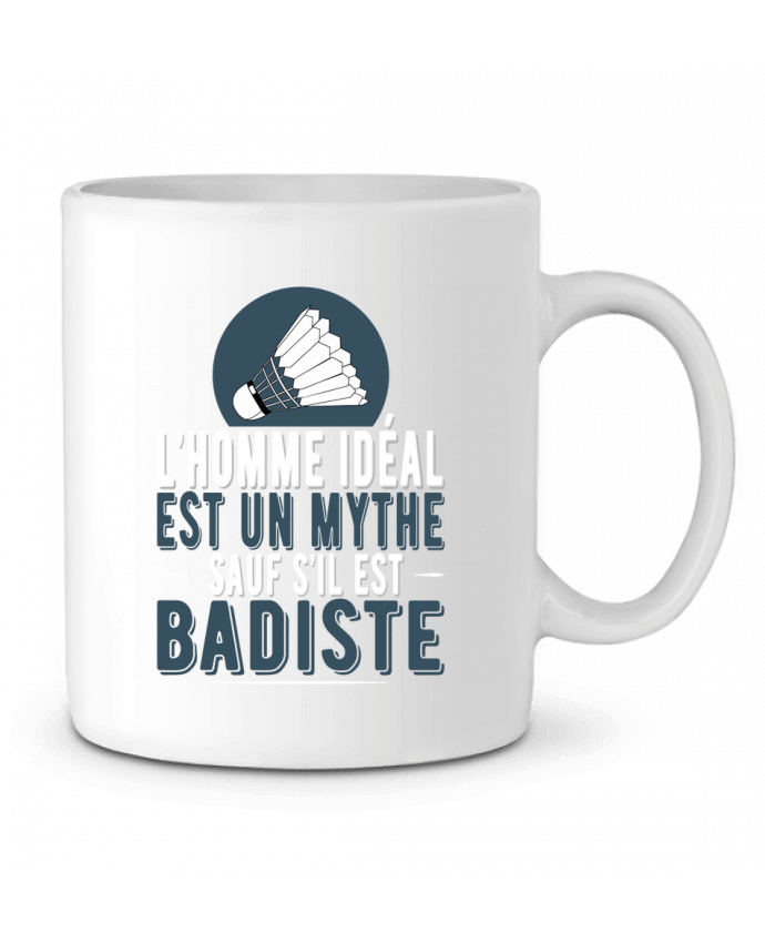 Ceramic Mug Homme Badiste Badminton by Original t-shirt