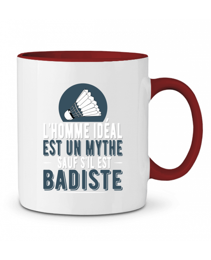 Taza Cerámica Bicolor Homme Badiste Badminton Original t-shirt