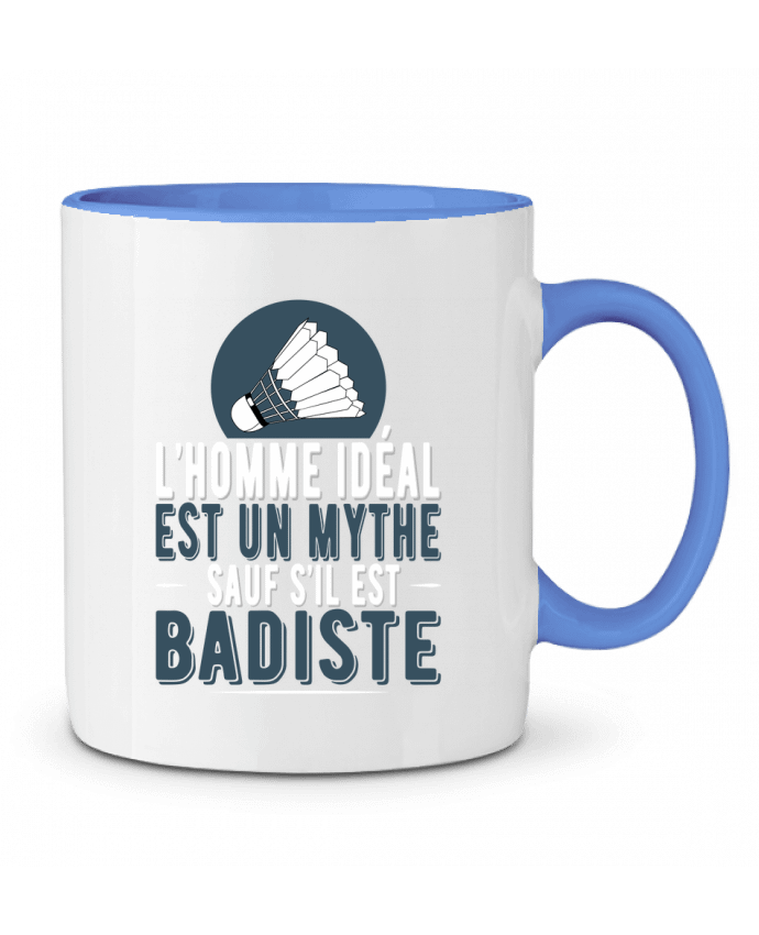Two-tone Ceramic Mug Homme Badiste Badminton Original t-shirt