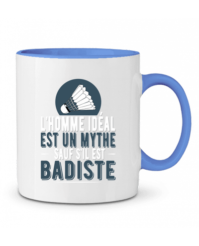 Mug bicolore Homme Badiste Badminton Original t-shirt