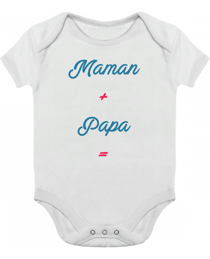 Body Bebé Contraste Maman + papa = bébé por tunetoo