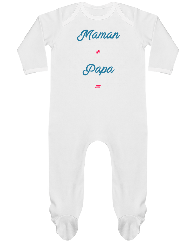 Pijama Bebé Manga Larga Contraste Maman + papa = bébé por tunetoo