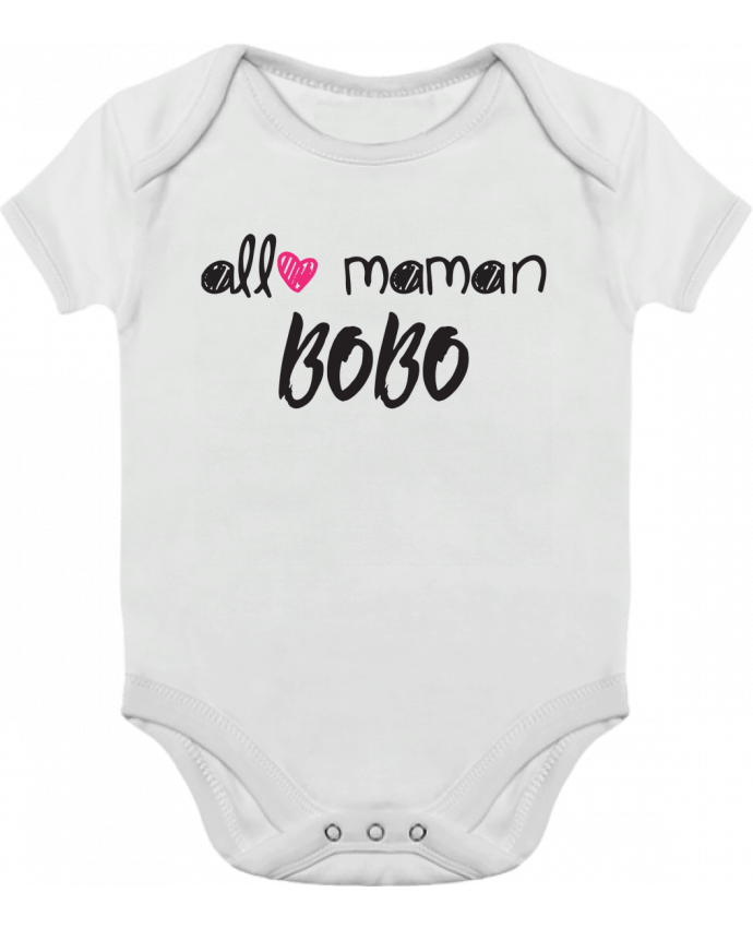 Body bébé manches contrastées Allô maman bobo Cadeau bébé par tunetoo