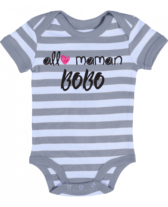 Baby Body striped Allô maman bobo Cadeau bébé - tunetoo