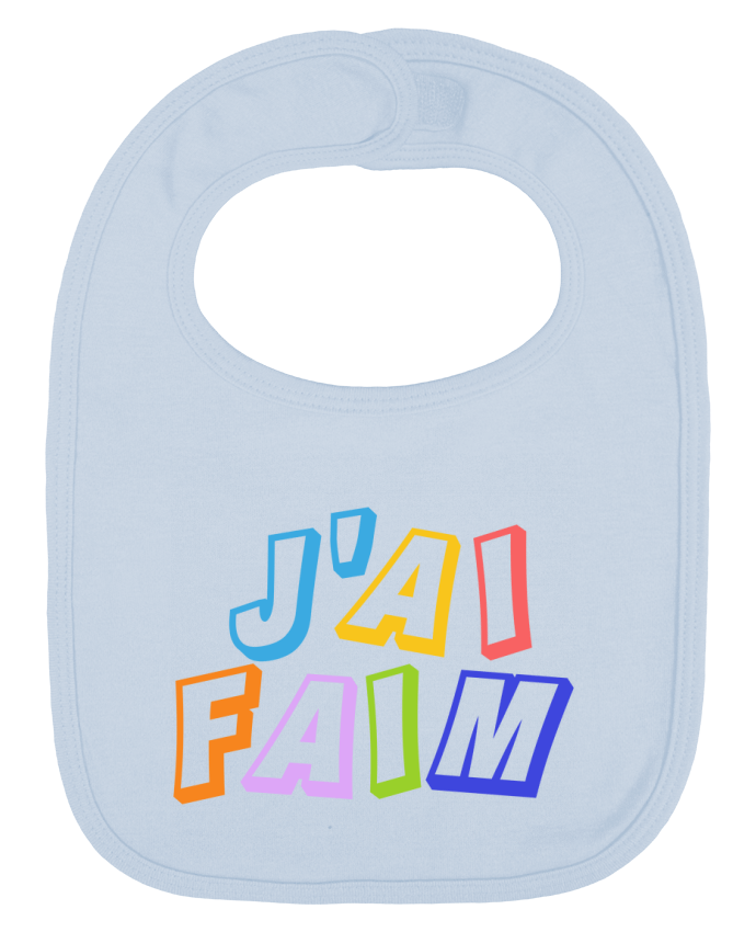 Bavoir bébé uni J'ai faim cadeau bébé par tunetoo