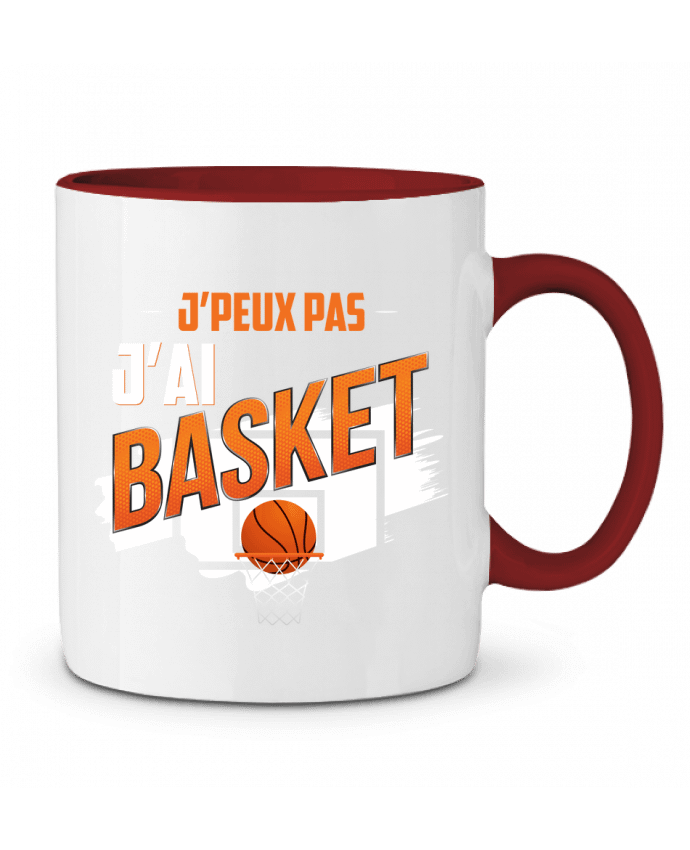 Mug bicolore J'peux pas j'ai basket Original t-shirt