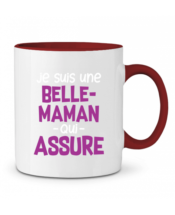 Mug bicolore Belle-maman qui assure Original t-shirt
