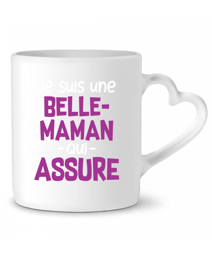 Mug coeur Belle-maman qui assure par Original t-shirt