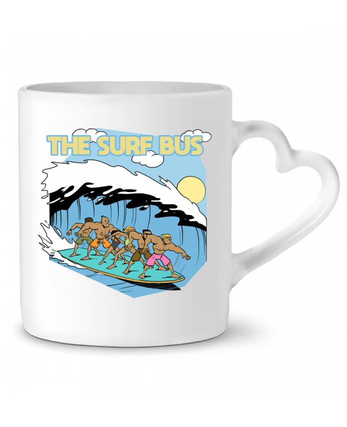 Mug Heart The Surf Bus by Tomi Ax - tomiax.fr