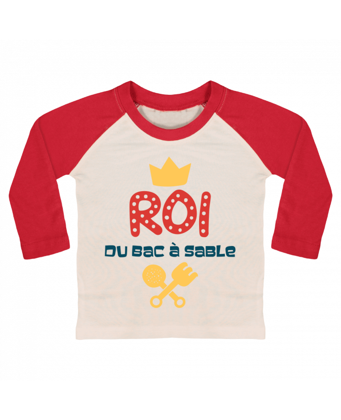 Camiseta Bebé Béisbol Manga Larga Roi du bac à sable por tunetoo