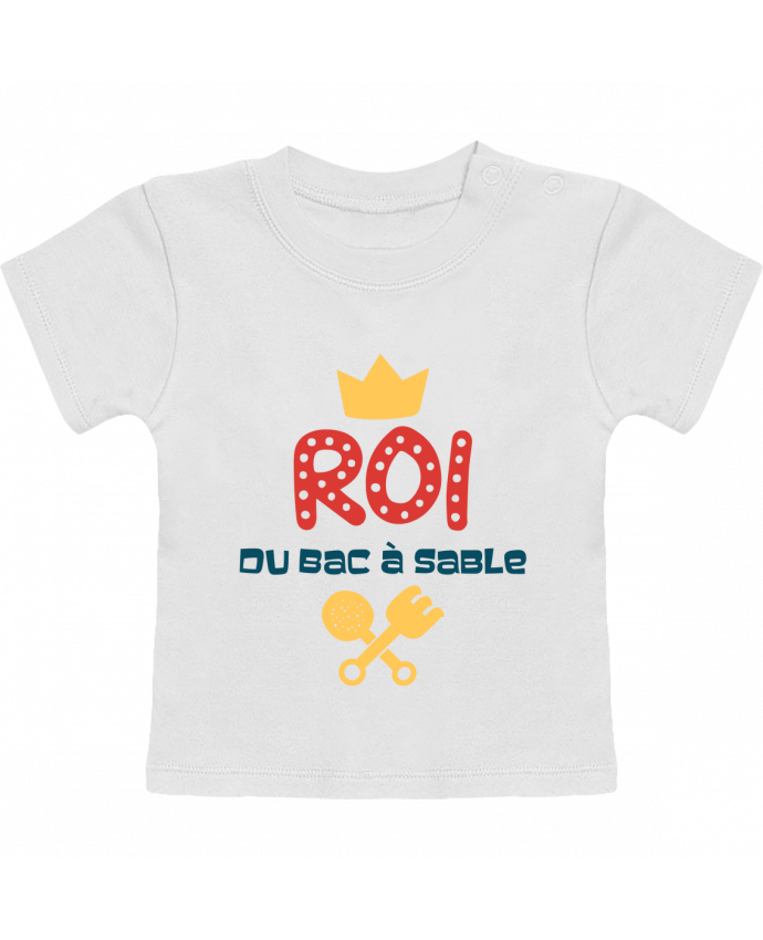 T-shirt bébé Roi du bac à sable manches courtes du designer tunetoo