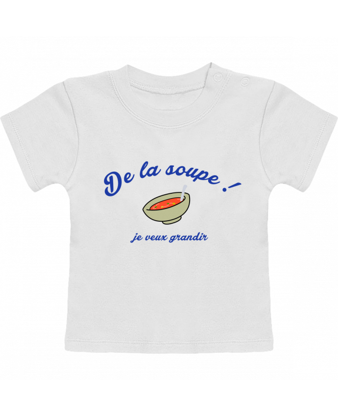 T-Shirt Baby Short Sleeve De la soupe ! manches courtes du designer tunetoo