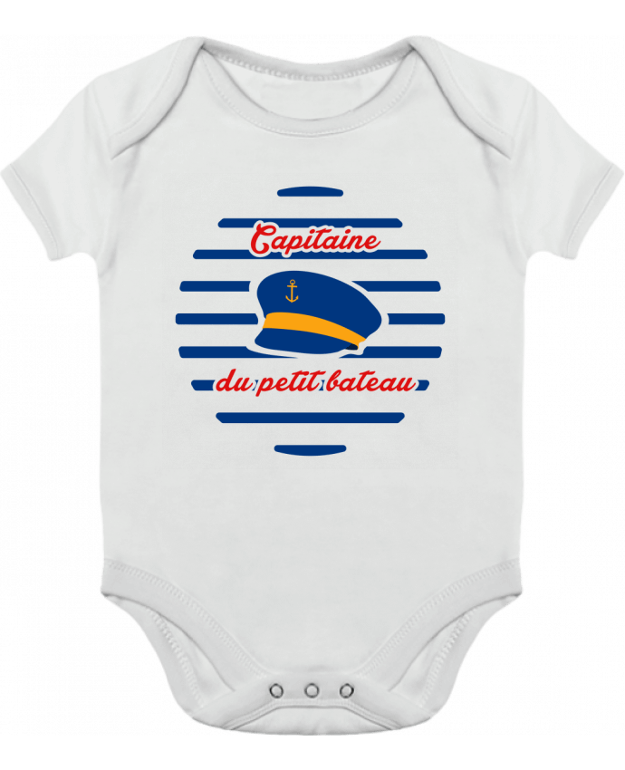 Body bébé manches contrastées Capitaine du petit bateau par tunetoo