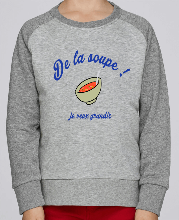 Sweatshirt Kids Round Neck Stanley Mini Contrast De la soupe ! by tunetoo