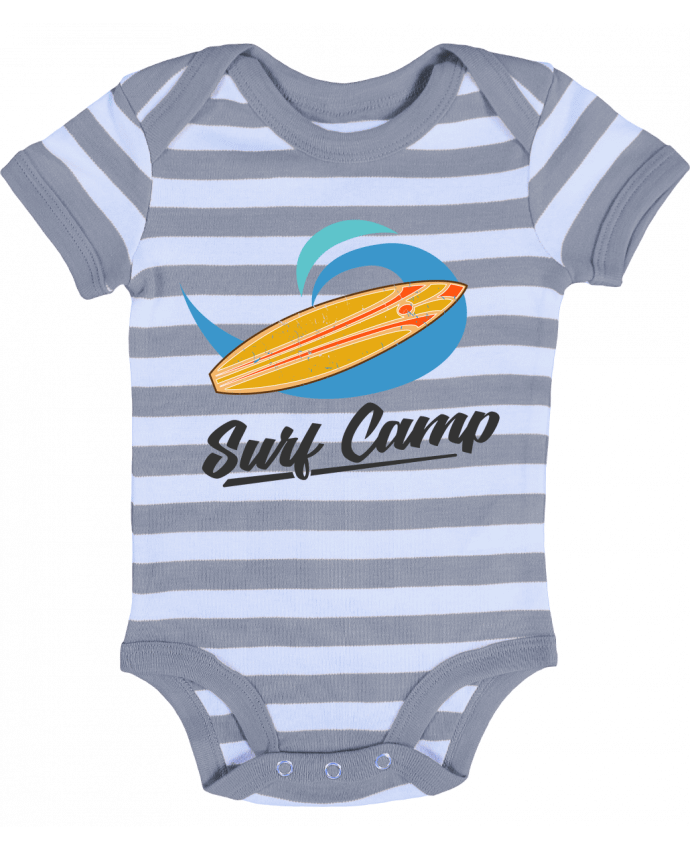 Body Bébé Rayé Summer Surf Camp - tunetoo